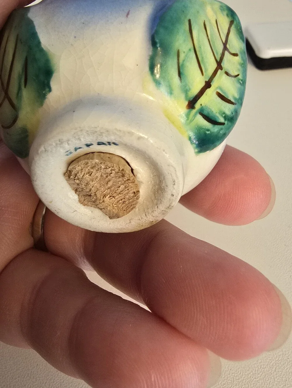 Vintage Ceramic Porcelain? Rose Buds with Butterfly Salt & Pepper Shakers Japan